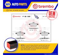 Brake Pads Set Front P85049 Brembo 7D0698151D 7D0698151F 21885 23163 Quality New