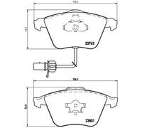 Brake Pads Set Front P85084 Brembo 4E0698151F 4E0698151M 4E0698151S 4F0698151A