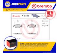Brake Pads Set Front P85098 Brembo 8K0698151 8K0698151B 8K0698151D 8K0698151E