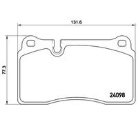 Brake Pads Set Front P85110 Brembo 7L6698151E 7L6698151G 7L6698151J 7P6698151C