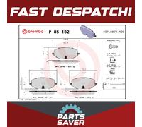 Brake Pads Set Front P85182 Brembo 5WA698151Q 2614210 VWN3CA2D390EA 5WA698151