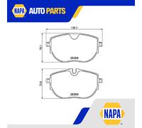 Brake Pads Set Front P85187 Brembo 7LA698151 7LA698151B 7LA698151D Quality New