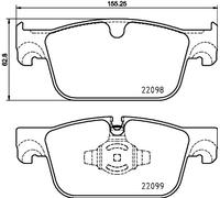 Brake Pads Set Front P86028 Brembo 31423651 31423652 31658359 32276321 22099 New