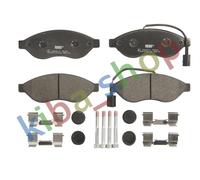 BRAKE PADS SET FRONT WITH BRAKE CALIPER GUIDE BOLTS WITH LOCK FITS CITROEN