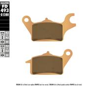 Brake Pads Set Galfer 2x FD493G1380 Sinter-Metal SCOOTER front 8,8mm