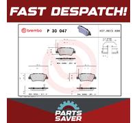 Brake Pads Set P30047 Brembo 48413341A0 583022EA31 583022HA50 583023KA31 24935