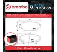 Brake Pads Set P56098E Brembo Genuine Top Quality Guaranteed New