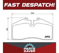 Brake Pads Set P65005 Brembo 8A0615115F 8A0698151D 8A0698151E 8A0698151F 20953