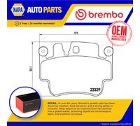 Brake Pads Set P65009 Brembo 99635193014 99635193015 99635193914 99635193915 New