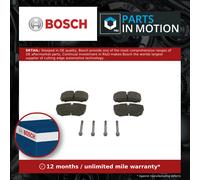 Bosch Brake Pad Set 0 986 424 750 - Rear - Fits Iveco Daily