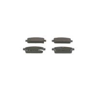0986 494 435 Rear Brake Pad Set 4x Pads Acoustic Wear Indicator Braking By Bosch