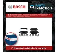 Bosch Brake Pad Set 0 986 494 933, Rear, Low-Metallic 109 mm, With Spring
