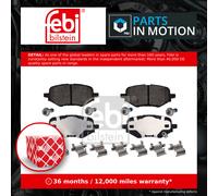 Brake Pads Set Rear 1000648 Febi 430223Y1G01 Genuine Top Quality Guaranteed New