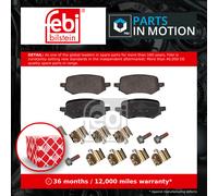 Brake Pads Set Rear 1002009 Febi 2413374 2551324 KTL1TC2M007AB KTL1TC2M007AC New