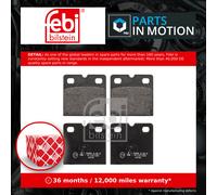 febi bilstein 116087 Brake Pad Set for parking brake, 1 unit