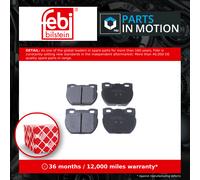 Brake Pads Set fits LAND ROVER DEFENDER L316 3.5 Rear 90 to 94 With ABS Febi New