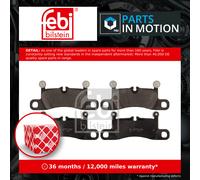 Brake Pads Set Rear 116169 Febi 99135293902 D14538643 Genuine Quality Guaranteed