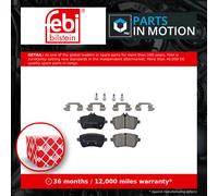 Ferdinand Bilstein Brake Pads Set Rear 116237 Febi A0004202805 A0064205720 A0064207220 A0084200820