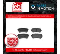 Brake Pads Set Rear 116367 Febi 58302J9A00 58302M0A00 58302M0A01 583021YA50 New