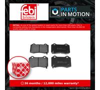 Brake pads Rear Axle 116382 FEBI BILSTEIN for CHRYSLER CHEVROLET JEEP TESLA