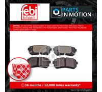 febi bilstein 116384 Brake Pad Set, 1 unit