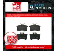 Brake Pads Set Rear 16146 Febi 1H0698451E 191698451A 6X0698451 6X0698451A 20960
