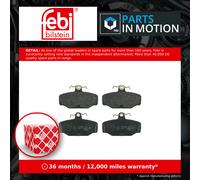 Brake Pads Set Rear 16169 Febi V86BB2M008AA 1543375 1652206 6141150 6162338 New