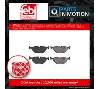 Brake pads Rear Axle 16176 FEBI BILSTEIN for BMW 5 5 Touring 7 Z1 Roadster 3