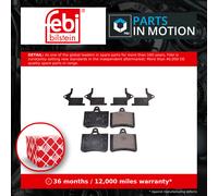 Rear Brake Pads C5 Set Kit Fits Citroen 4252.17 Febi 16420