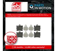 Brake Pads Set Rear 16438 Febi A0034200620 A0034201920 A0044209420 0034200620