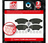 Brake Pads Set Rear 16445 Febi 009117717 09117717 1605025 1605037 1605039 23053