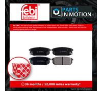 FEBI BILSTEIN Brake Pads 16524 – Rear Axle for Kia Sorento I / Sorento I Van