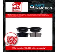 FEBI BILSTEIN Brake Pads 16524 – Rear Axle for Kia Sorento I / Sorento I Van