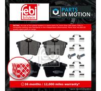 Brake Pads Set fits PEUGEOT 407 6C, 6D, 6E Rear 2004 on E172240 425279 425404