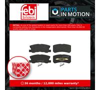 Brake Pads Set fits PEUGEOT 4008 Rear 1.6 1.6D 1.8D 2012 1611838980 1617265280