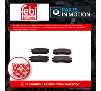 Brake Pads Set fits OPEL FRONTERA A, B Rear 92 to 04 009192180 1605019 09192180