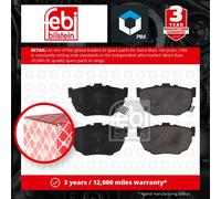 Brake Pads Set Rear 16676 Febi S2YA2648Z DD06061E25 4406061E92 4406061E94 21553