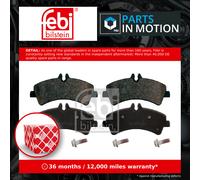 Febi Bilstein Disc Brake Pad Set 16709 Rear for Mercedes Sprinter 906 / 413 CDI