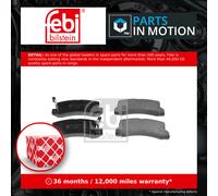 Brake Pads Set fits TOYOTA CELICA 2.0 Rear 85 to 99 AY060TY015 V9118B018 Febi