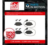 Brake pads Rear Axle 16856 FEBI BILSTEIN for ABARTH FIAT