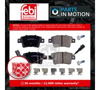 Febi 16898 Disc Brake Brake Pad Set Fits Fiat Grande Punto 1.4 Natural Power
