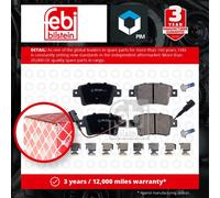 Febi 16898 Disc Brake Brake Pad Set Fits Fiat Grande Punto 1.4 Natural Power