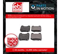Brake pads Rear Axle 170869 FEBI BILSTEIN for INFINITI SUBARU NISSAN