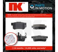 NK Rear Brake Pad Set for Honda Accord i-DTEC 180 2.2 January 2010 to June 2015