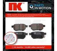 Brake Pads Set fits TOYOTA PRIUS ZVW3 1.8 Rear 2008 on NK 0446602191 0446612130