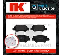 NK Rear Brake Pad Set for Toyota Avensis D-4D 2.0 November 2008 to November 2018
