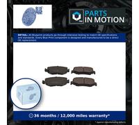 Blue Print Brake Pad Set Rear ADA104214 - fits Dodge Nitro 2.8D (2007-2012)