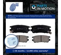 Brake Pads Set fits MITSUBISHI PAJERO/SHOGUN Mk2 3.0 Rear 90 to 00 Blue Print