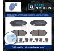 Brake Pads Set fits CHEVROLET ORLANDO J309 Rear 1.4 1.8 2.0D 2011 on Blue Print