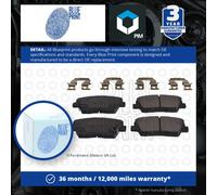 BluePrint Brake Pad Set - Rear - fits Hyundai Equus/Centennial, Genesis 2009-